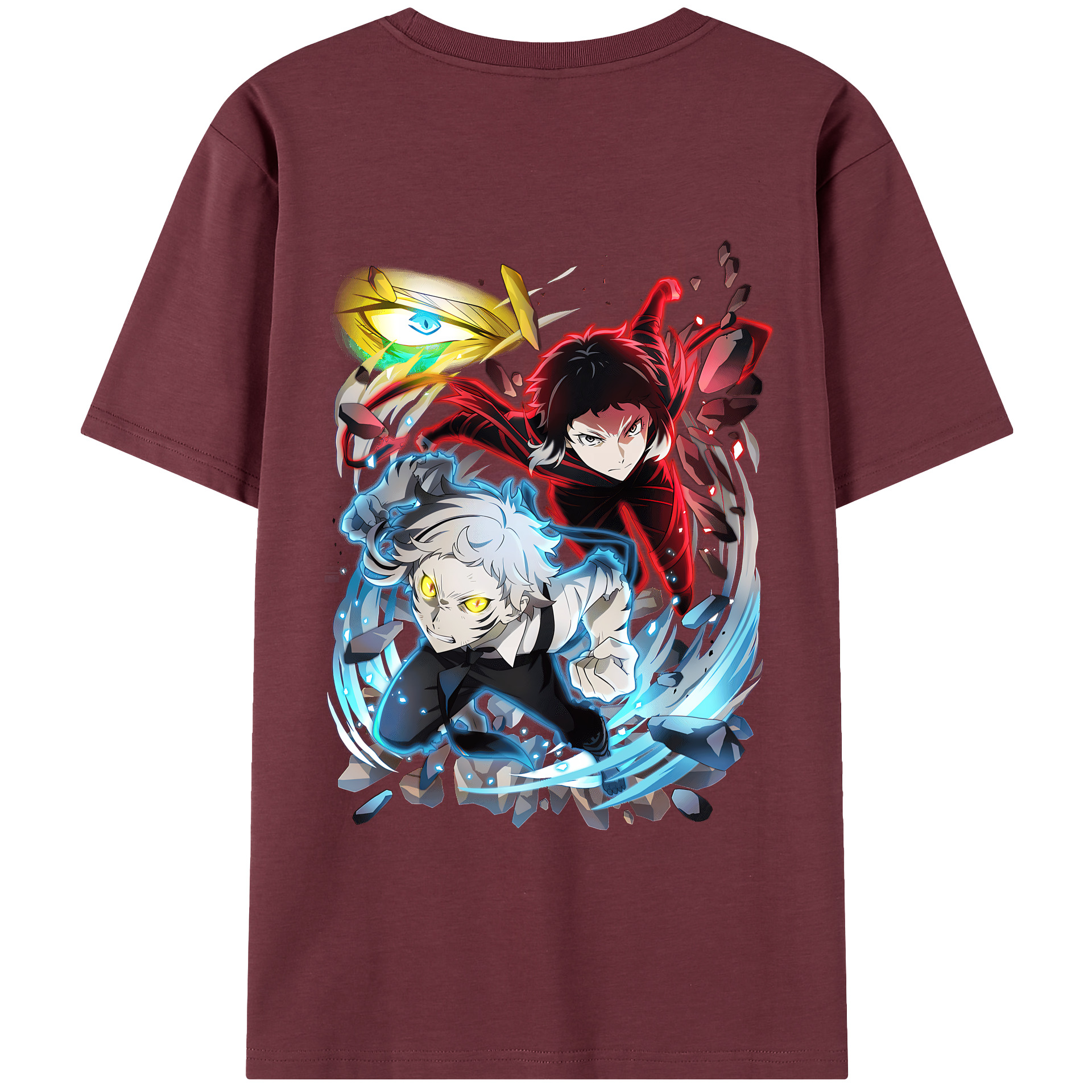 （画像用） 文豪ストレイドッグス Bungo Stray Dogs 綿100％半袖Tシャツ（背面プリント）